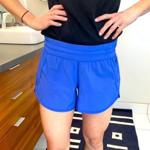 Lululemon shorts. Size 4. Bright blue